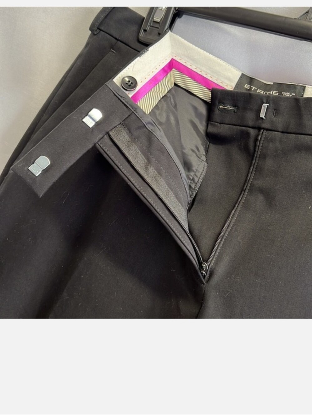 Etro Black Italian Straight Leg Dress Pants Size 12